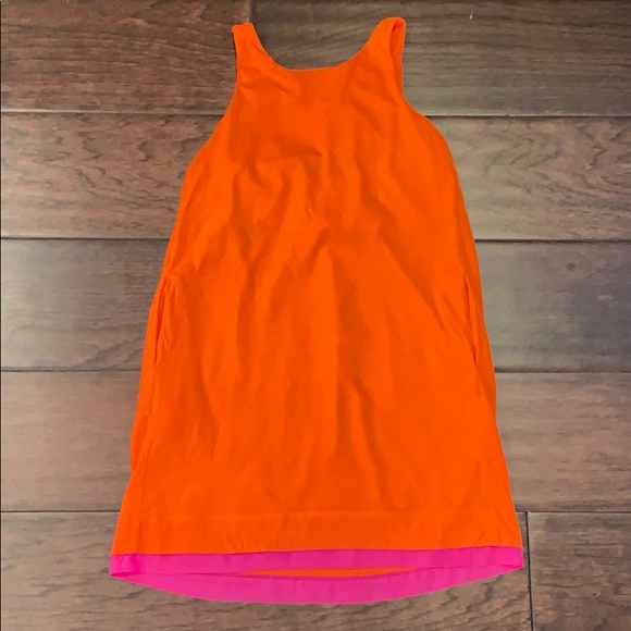 J. Crew Crewcuts Girls Size 10 Dress Orange Pink - Picture 1 of 5